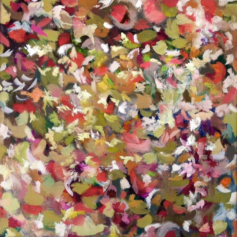 Feathers, oil on canvas, 60x60cm